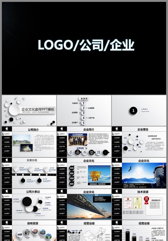 商务策划企业介绍产品展示PPT模板