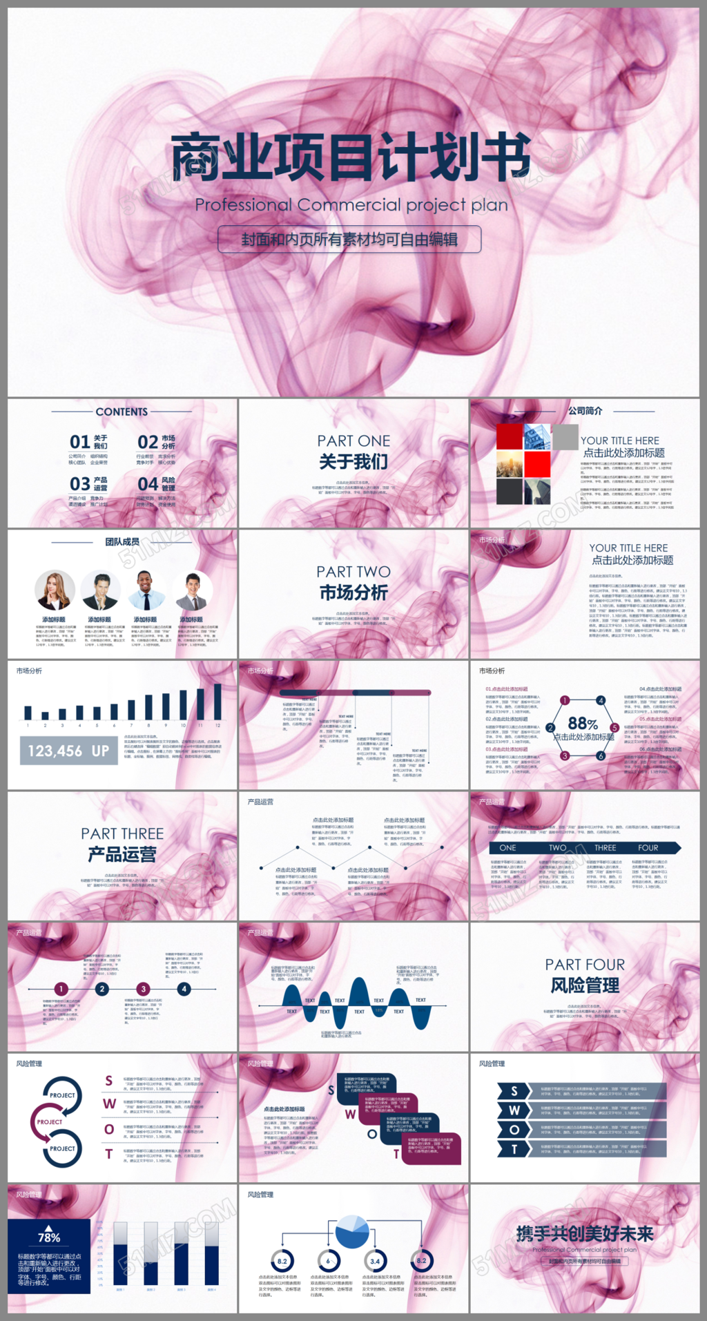 框架完整的创业计划书项目融资合作PPT