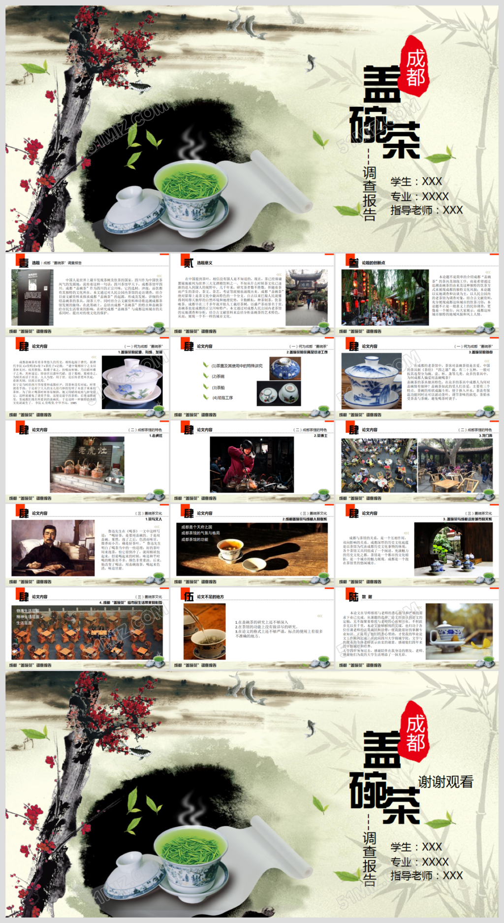 中国茶文化调研报告ppt模板