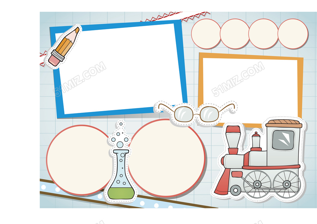 word版空白科学手抄报模板
