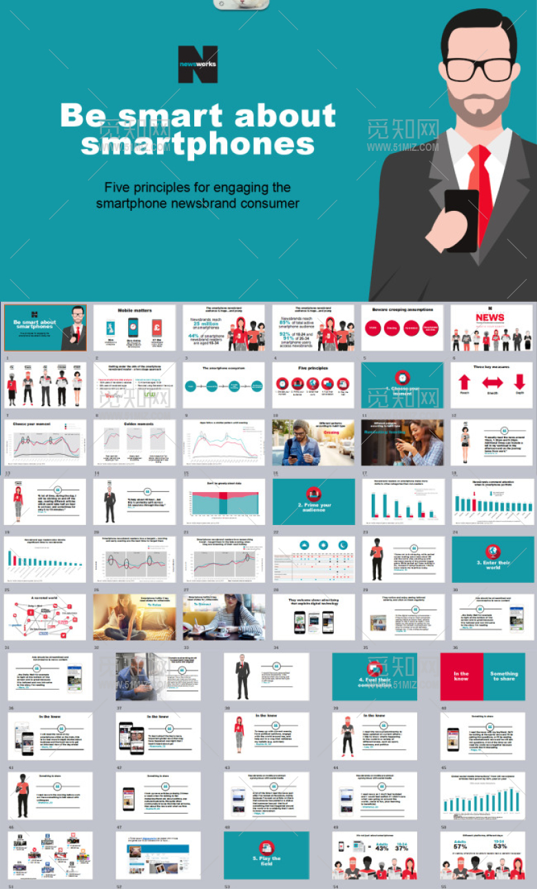 扁平化卡通欧美风国外ppt