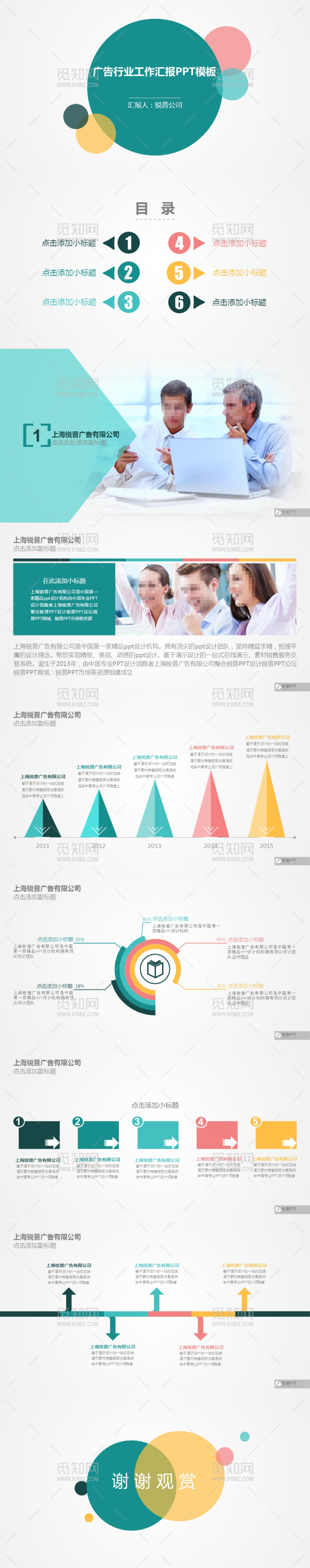 清新时尚工作总结汇报PPT模板