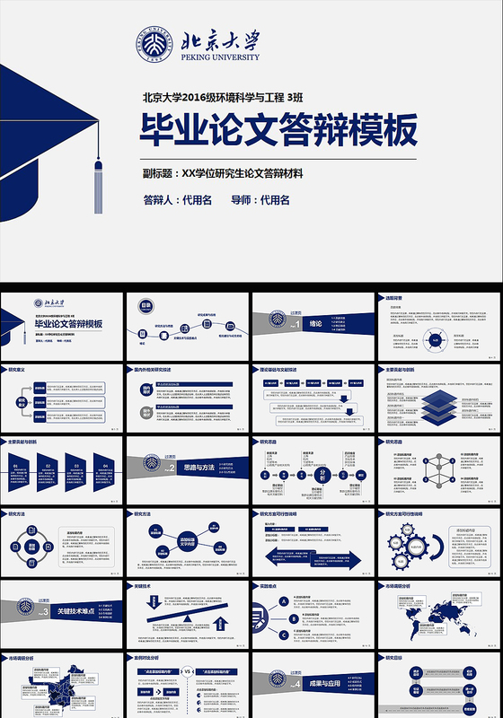 毕业论文答辩PPT模板下载