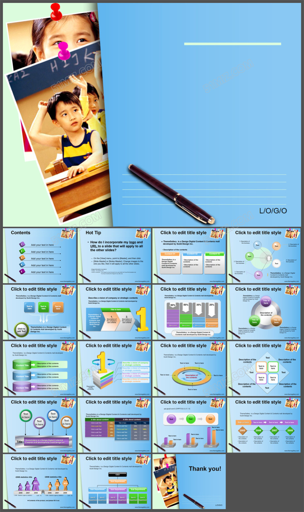 经典教学报告PPT模板