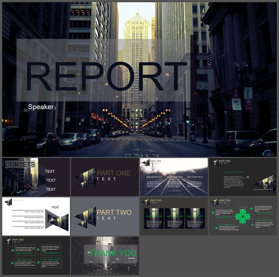 宣讲 演讲类时尚大气扁平化ppt模...