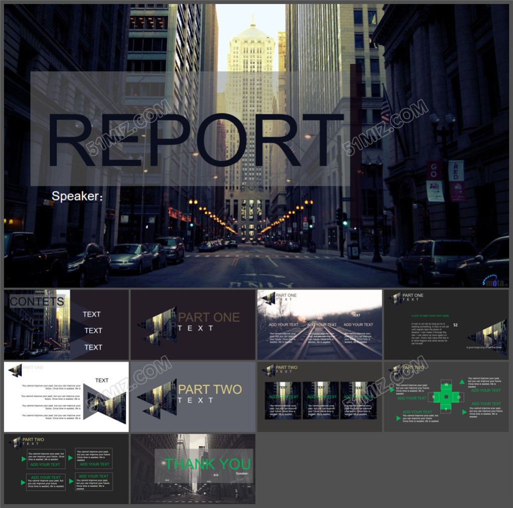 宣讲 演讲类时尚大气扁平化ppt模...