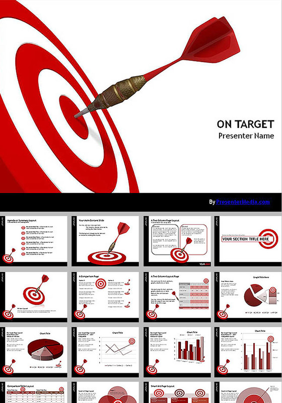 象征成功商务汇报ppt模板免费下载