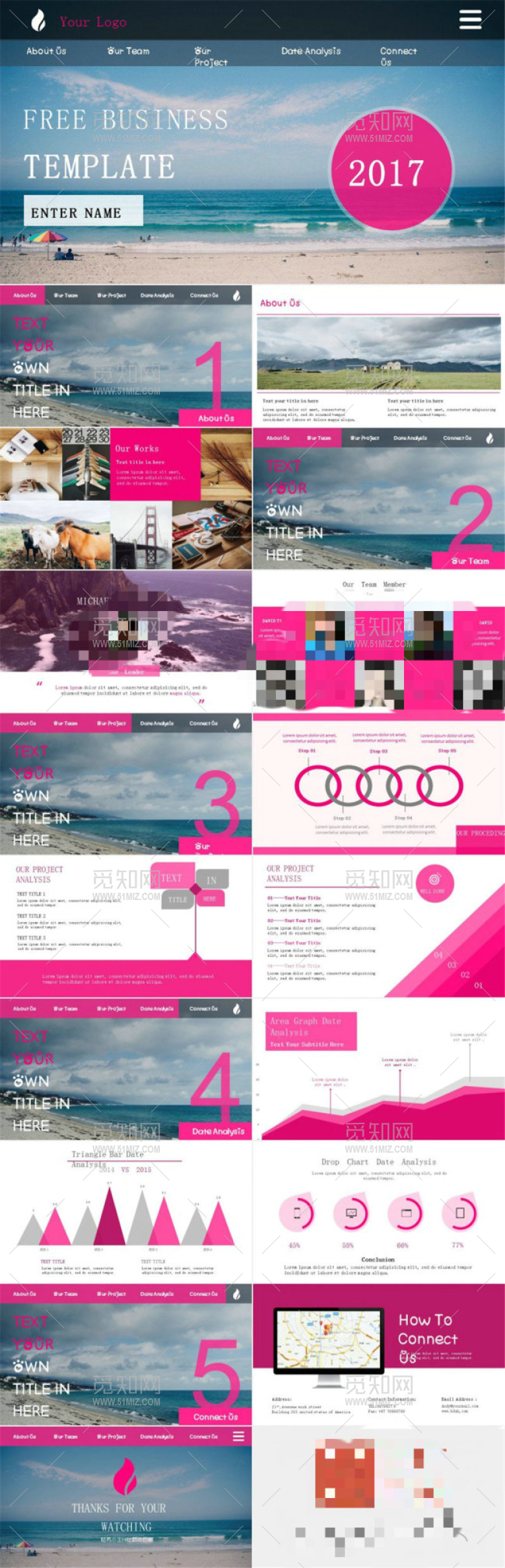 UI时尚网页风格免费模板