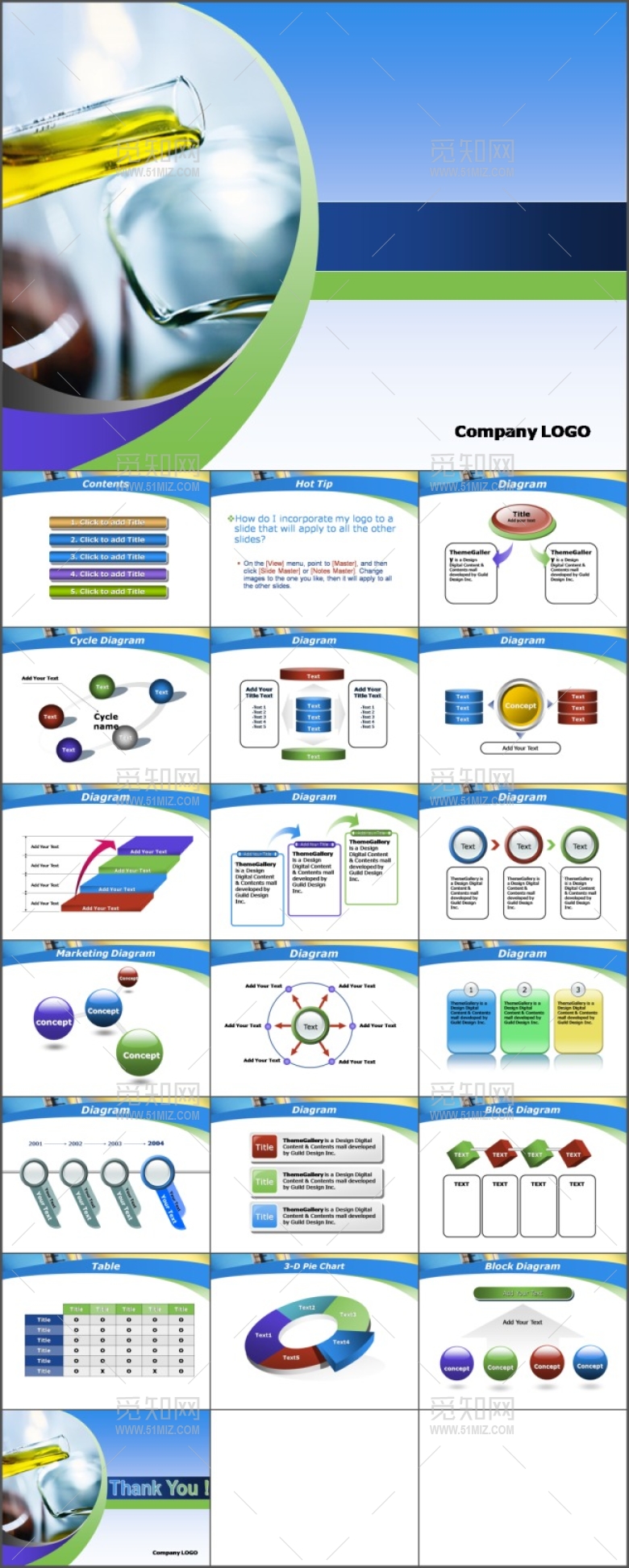化学老师用PPT模板-化学试验