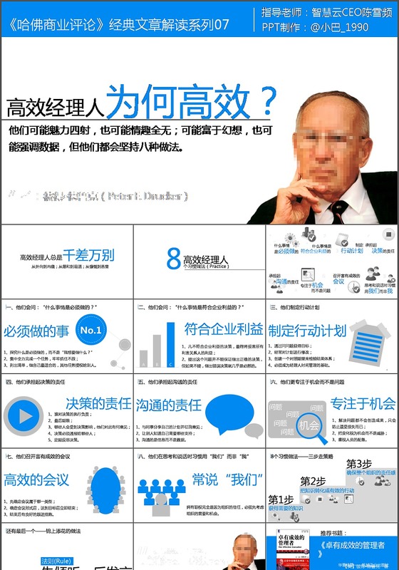 高效经理人为何高效ppt模板