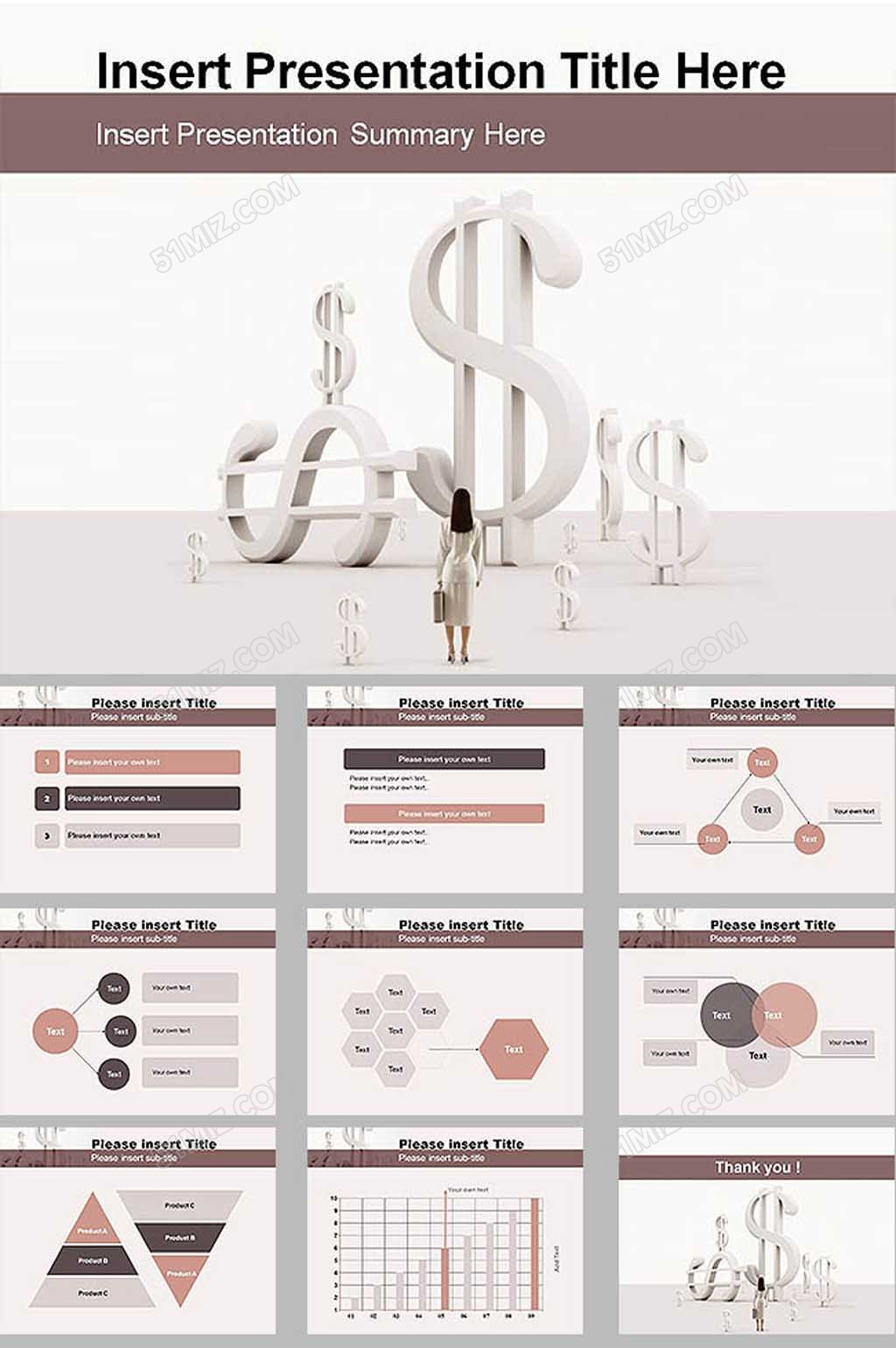欧美金融经济类商务ppt模板