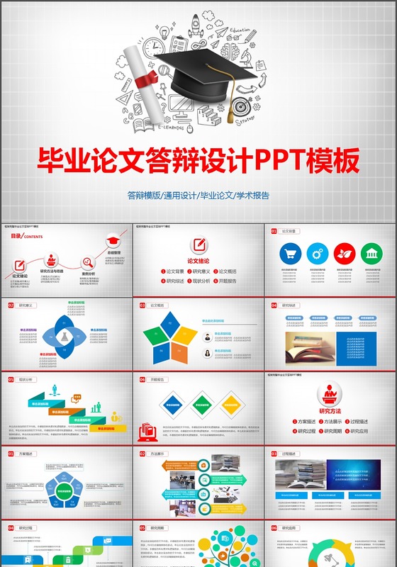 毕业论文答辩设计PPT模板