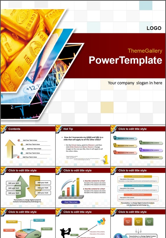 金融商业图标PPT