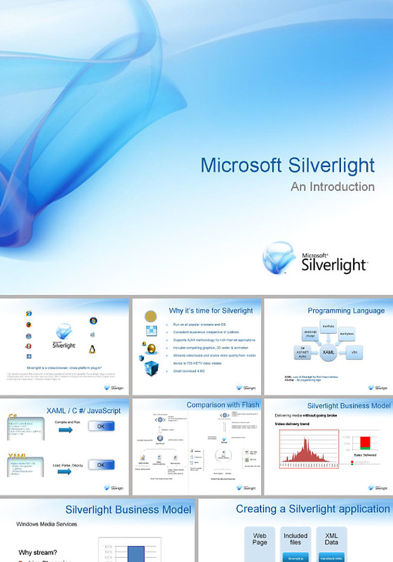 淡蓝色背景ppt模板
