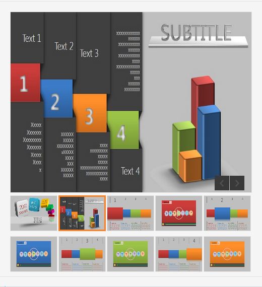 时尚播放器背景动态PPT模板