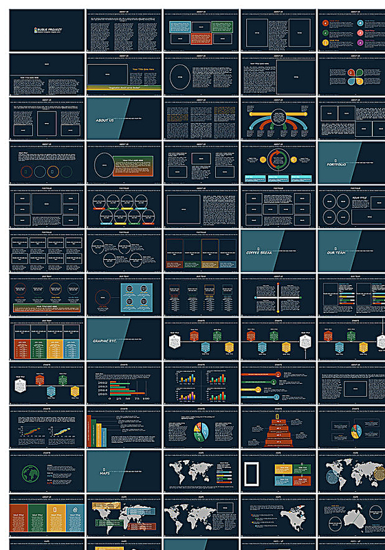 简约风格企业ppt模板