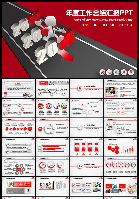 扁平化微粒体计划述职报告PPT