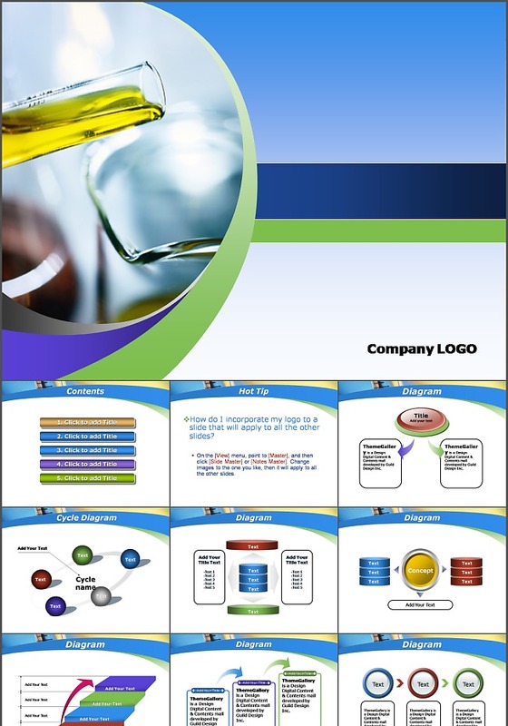 化学老师用PPT模板-化学试验