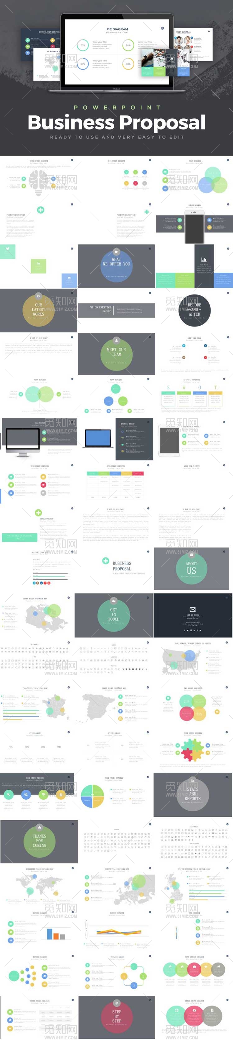 年终总结简约欧美ppt模板