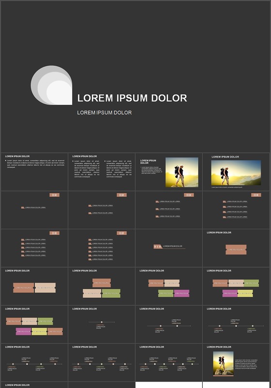 报告简洁总结PPT设计