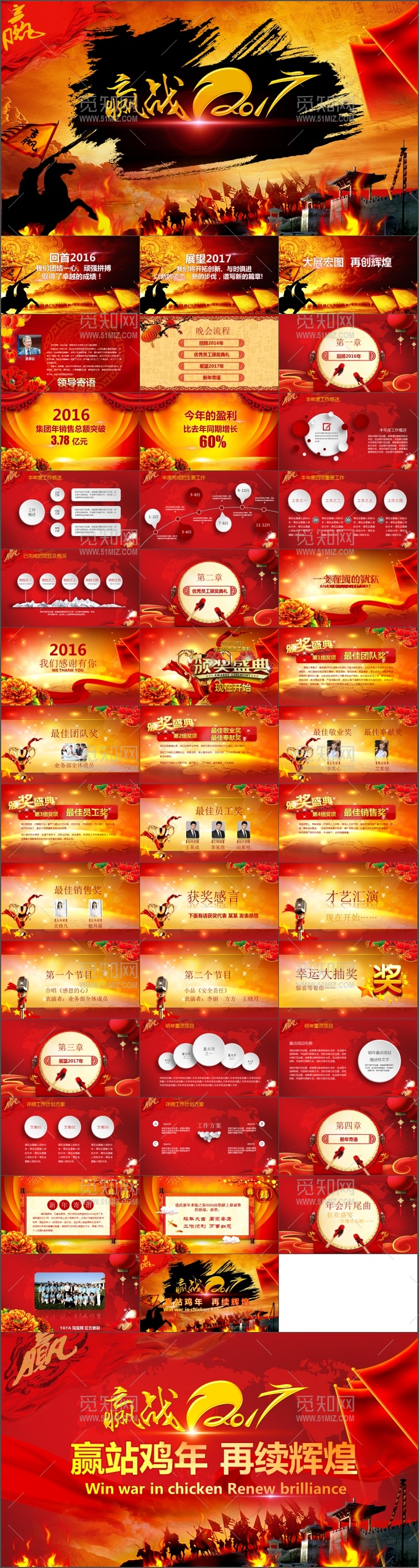 2017红色大气商务PPT