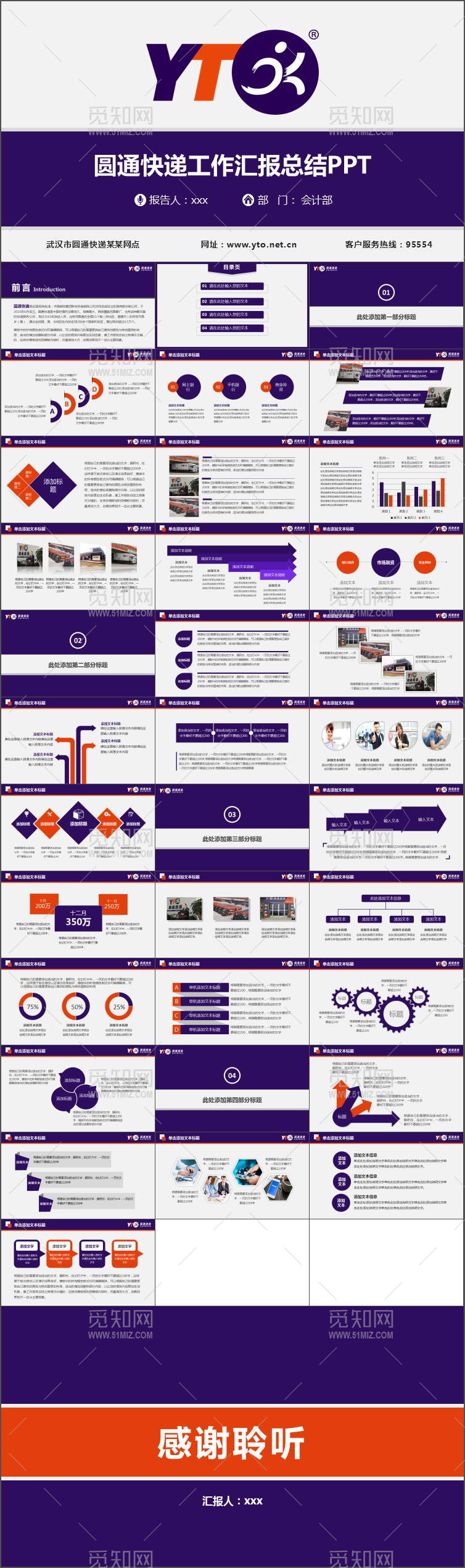 圆通快递圆通速递PPT下载