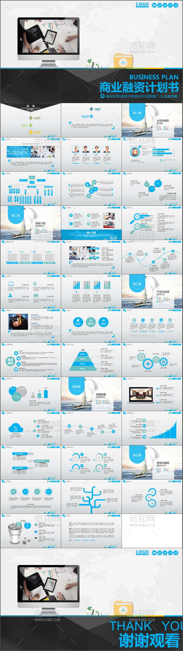 大气创业商业计划书商务PPT模板