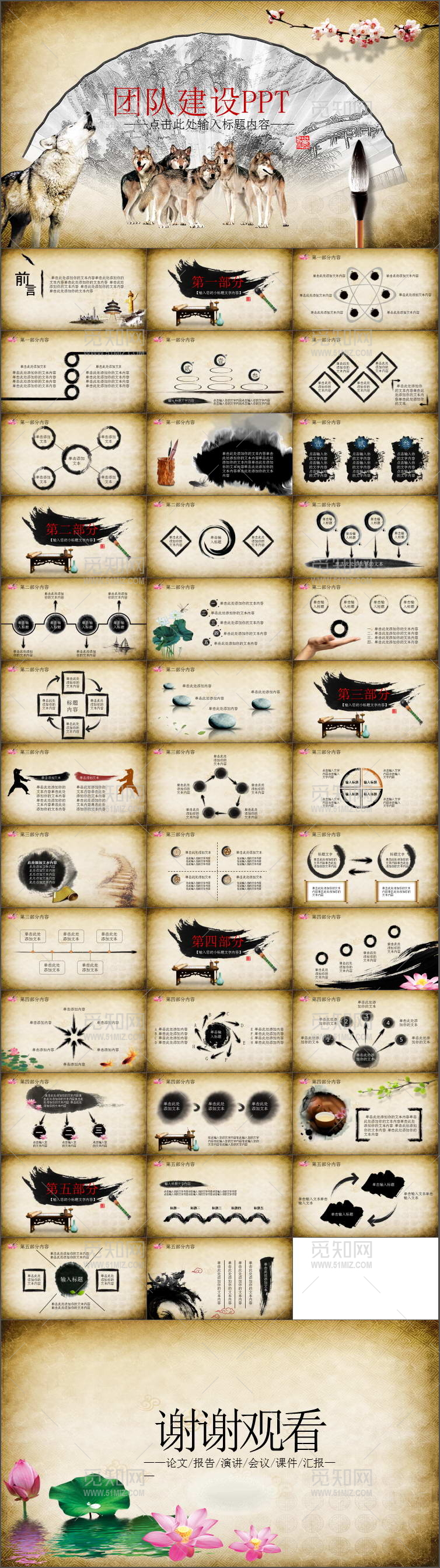 企业文化团队建设狼性文化PPT