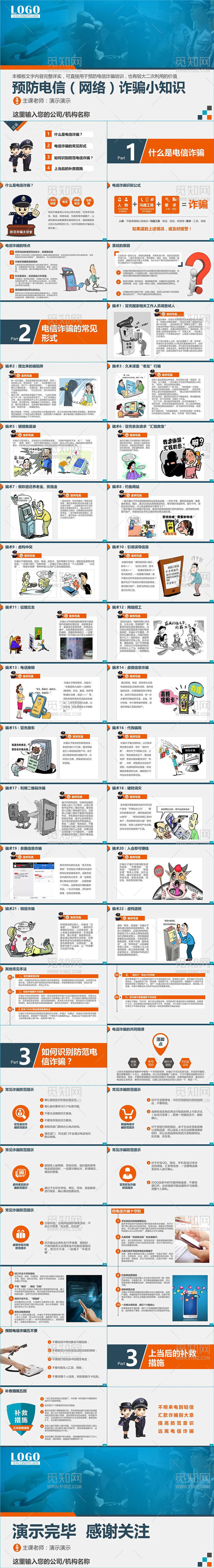预防电信诈骗信息安全网络安全诈骗知识公安警察派出所PPT