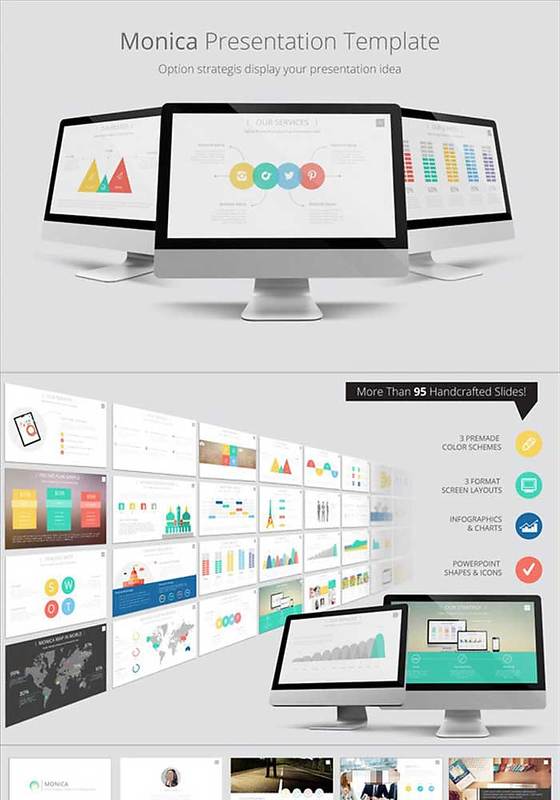 2017多种颜色欧美商务总结ppt模板