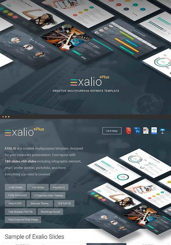 200页总结通用Keynote模板图标