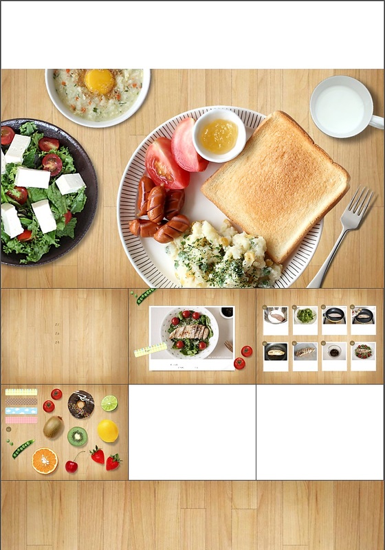 美食图片菜谱展示PPT模板下载