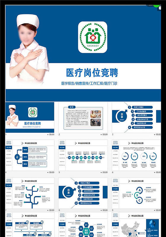 医院医疗岗位竞聘PPT模板