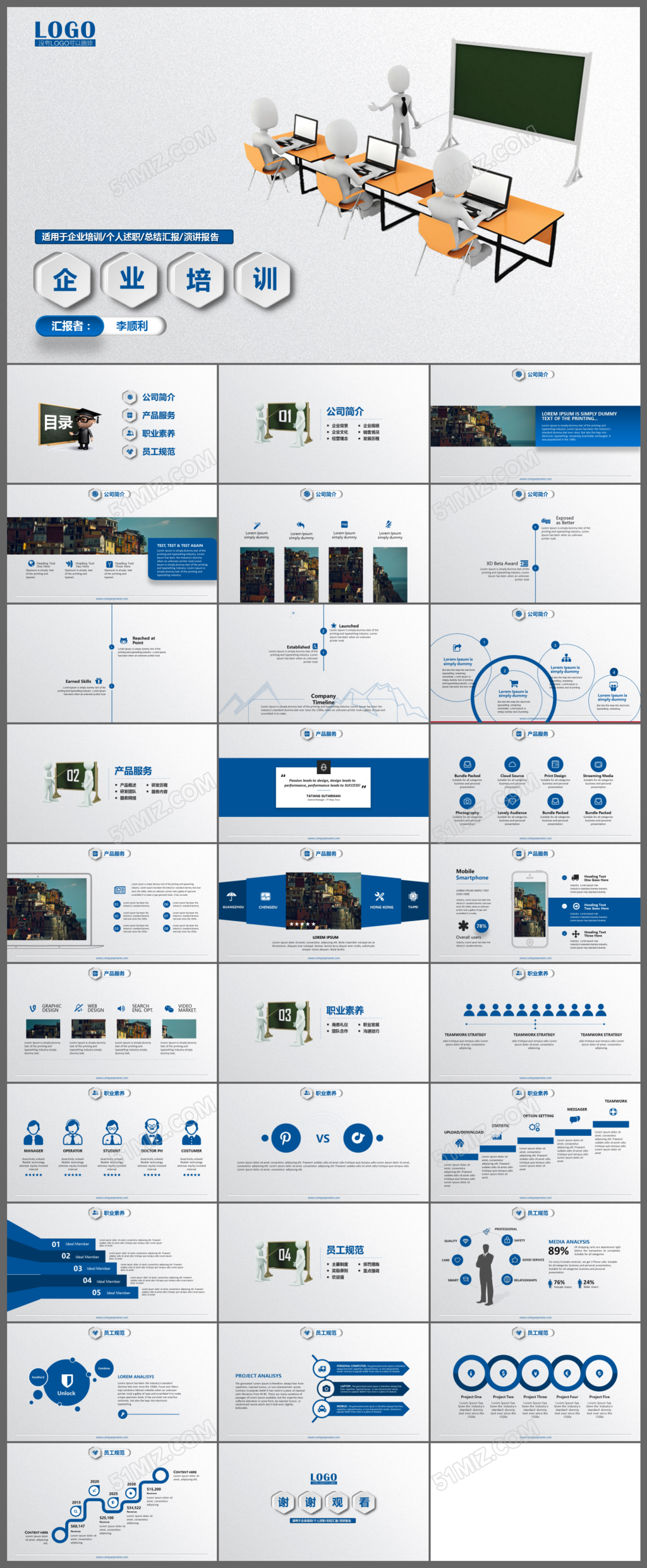 企业培训通用ppt模板