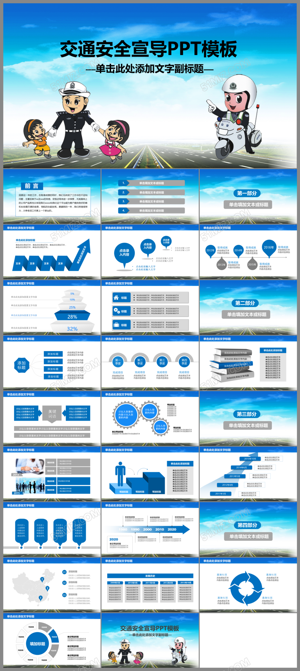 交通安全宣传经验分享ppt
