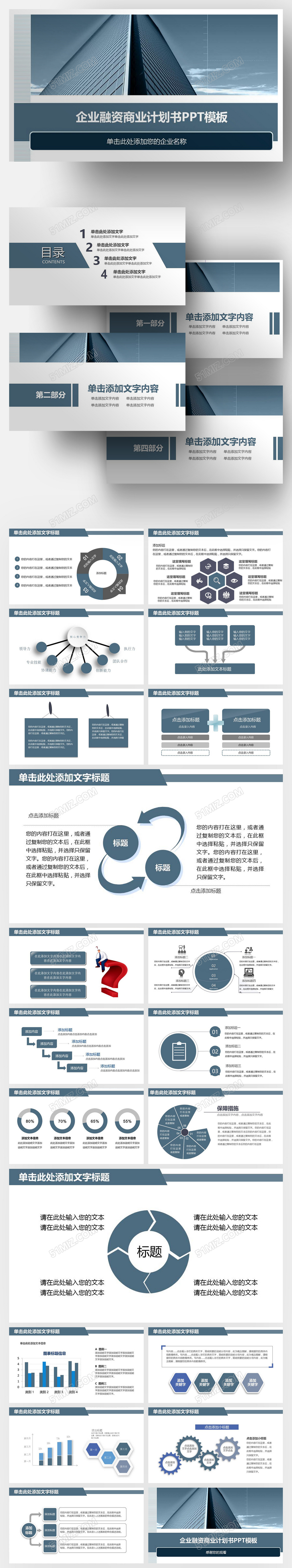 企业融资商业计划书ppt模板