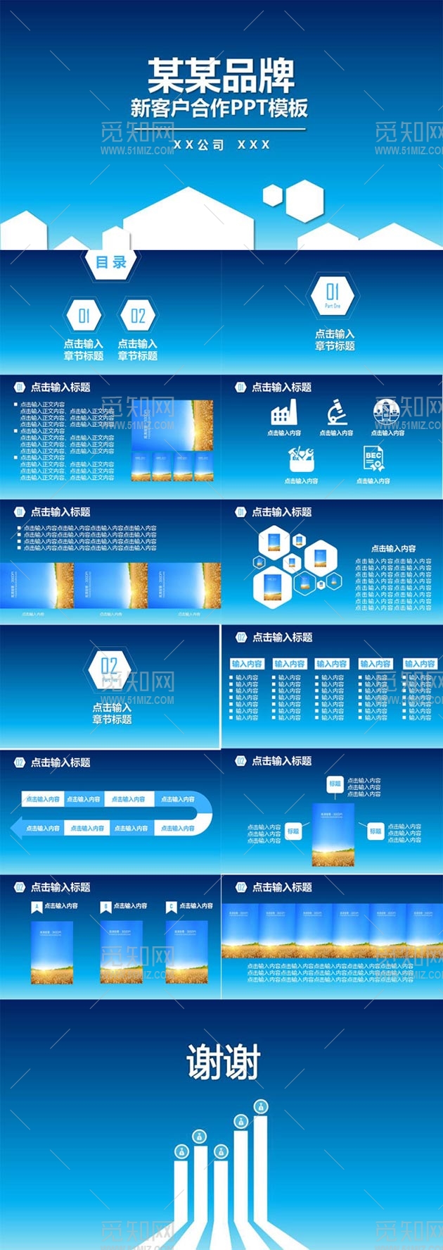 某品牌新客户合作通用PPT模板 
