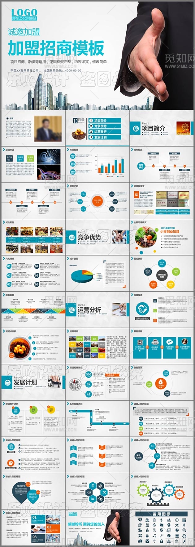 招商加盟精品PPT模板