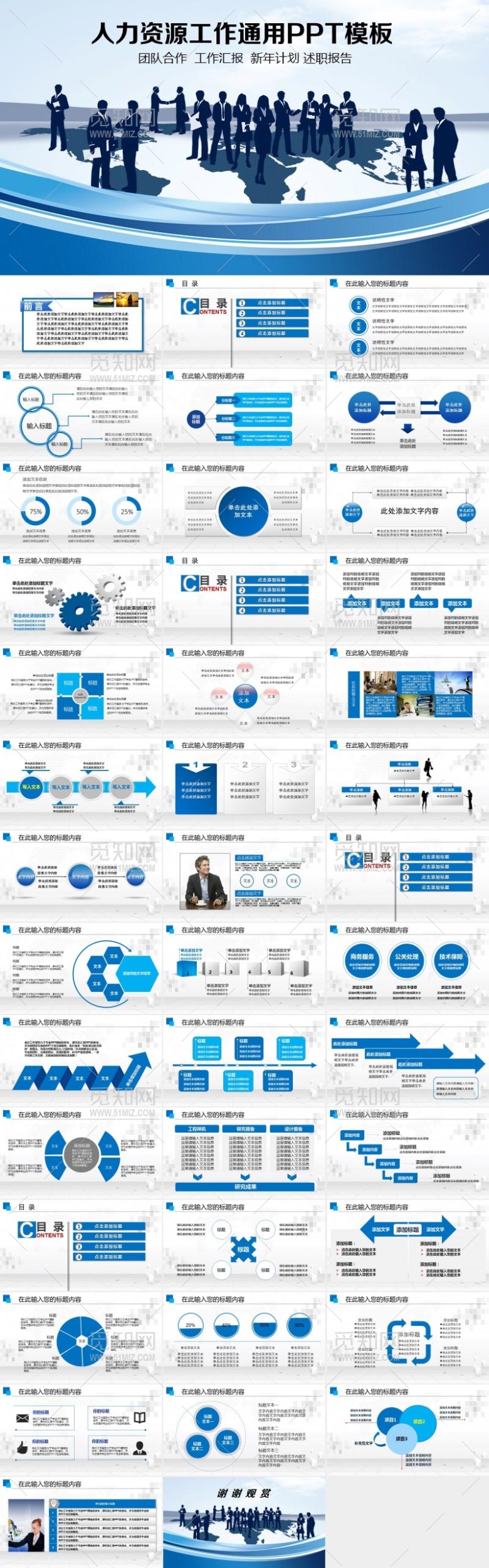 人力资源工作通用PPT模板
