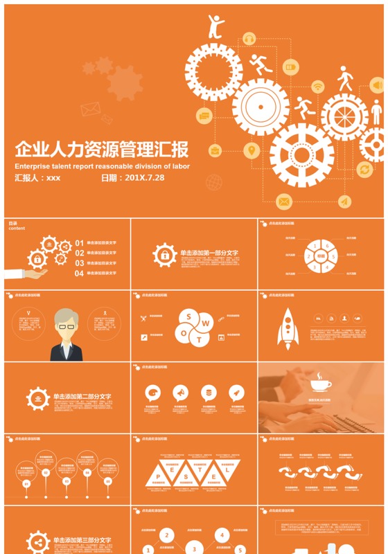 企业人力资源管理汇报动态ppt