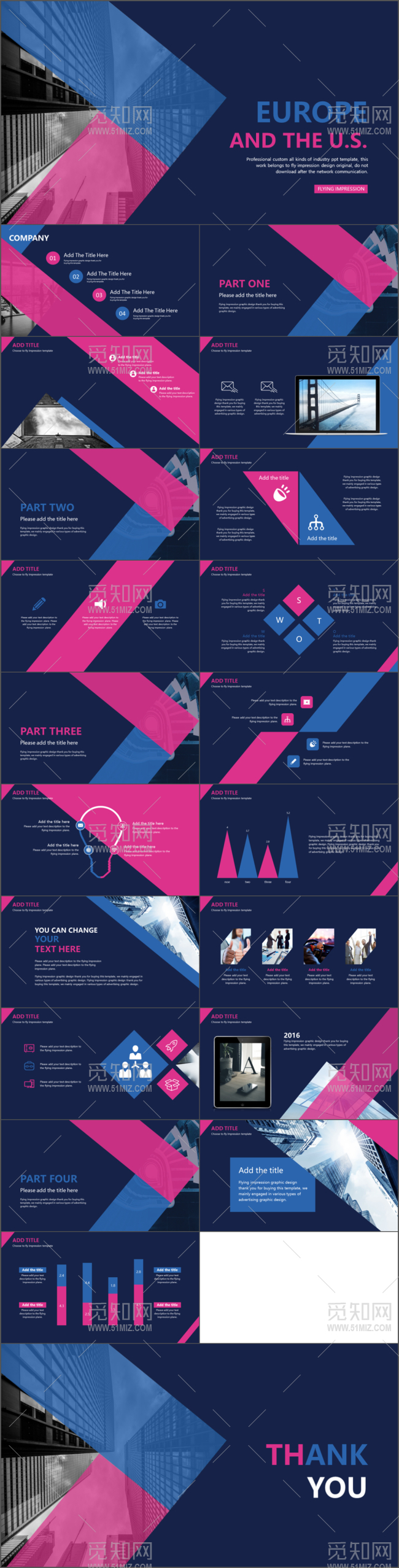 欧美创意大气商务通用工作总结策划分析报告ppt模板