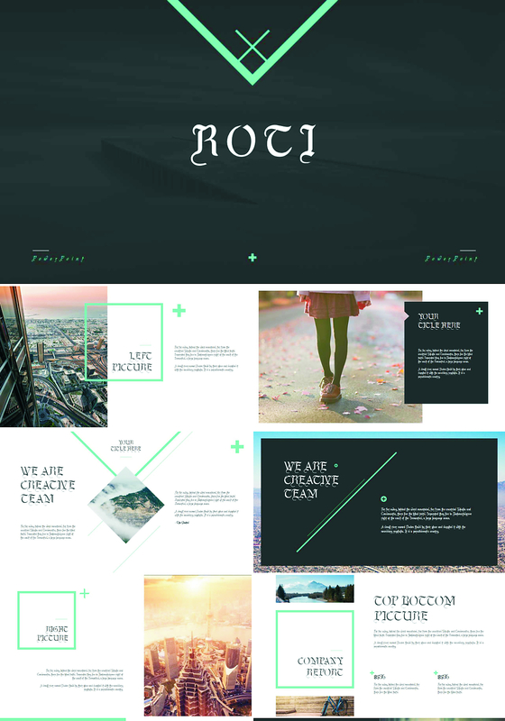 欧美风创意公司介绍工作汇报总结分析ppt模板