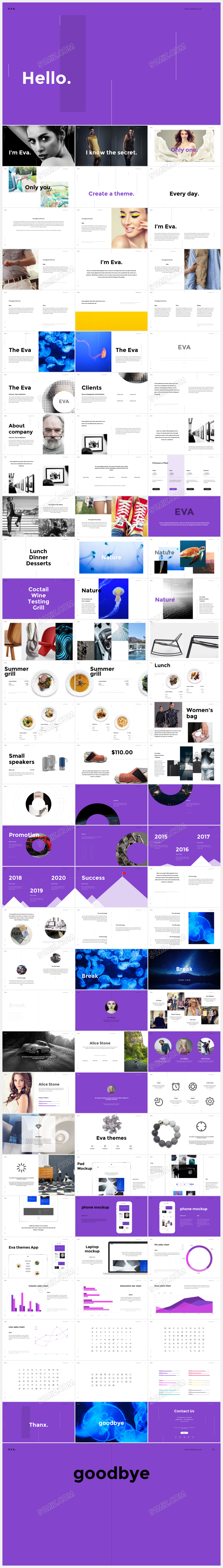 欧美时尚大气商业计划书Keynote模板