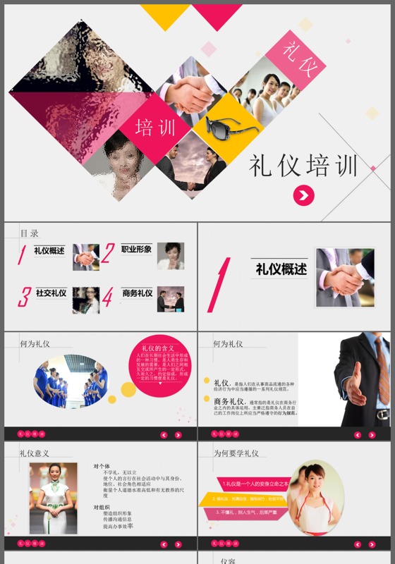 礼仪培训通用ppt模板