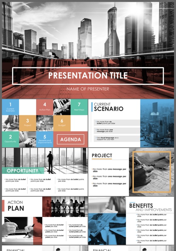 欧美风格商务计划策划汇报PPT模板