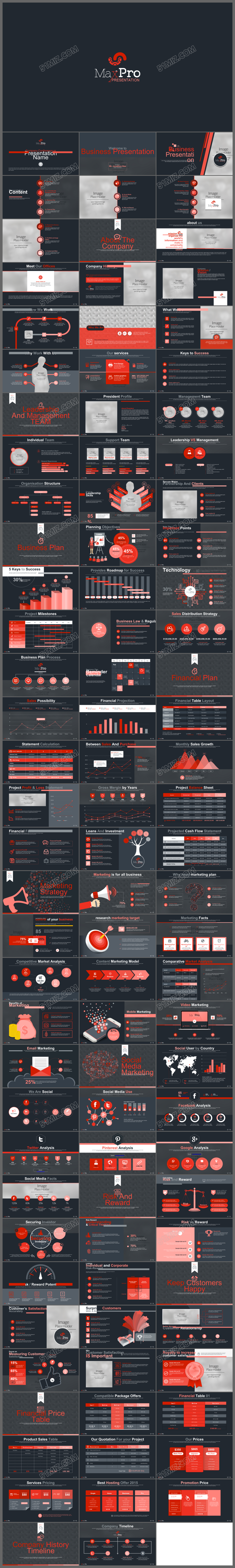 欧美简约大气商务通用述职总结公司介绍ppt模板