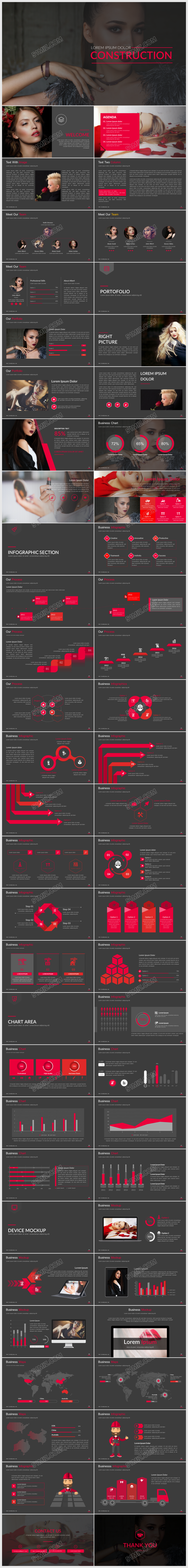 欧美时尚企业宣传公司介绍ppt模板