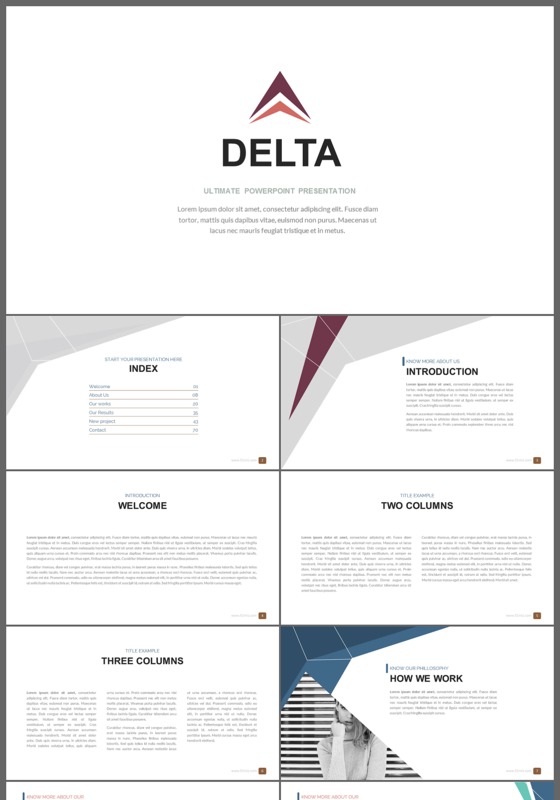 欧美简约工作总结汇报公司介绍ppt模板