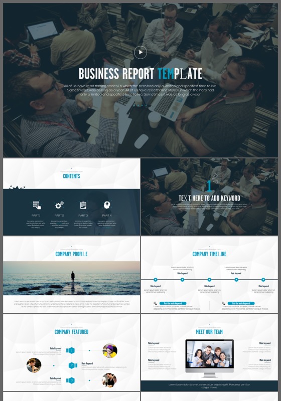 完整架构欧美时尚工作总结商务汇报动态ppt模板