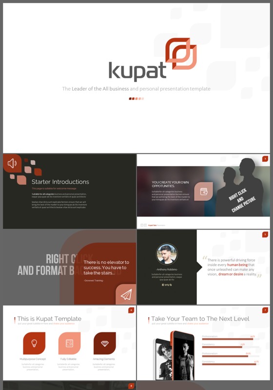 欧美商务汇报总结营销策划演示ppt模板